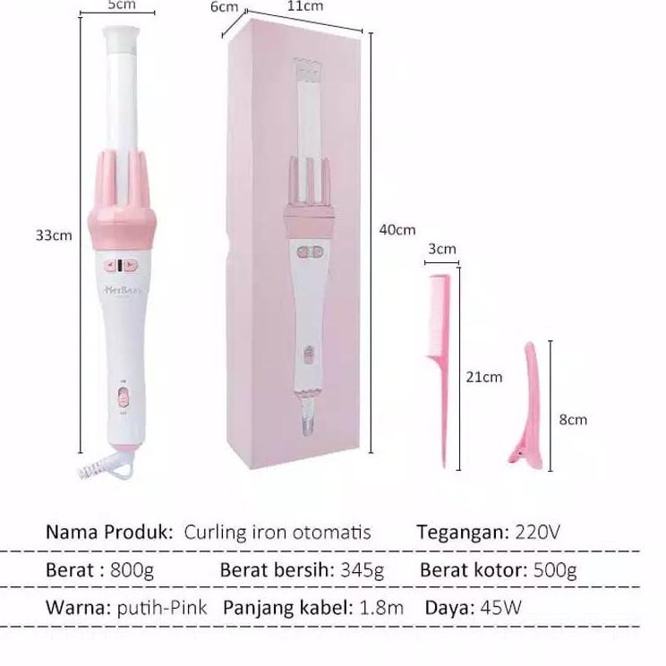✺ VIVID VOGUE Original automatic hair curlerVIVIDO/catokan rambut keriting/catokan curly otomatis R1