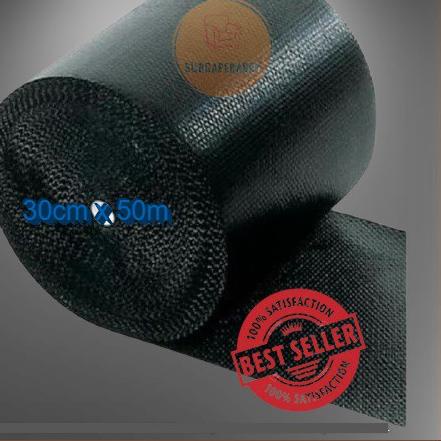 

IAN915 BUBBLE WRAP 30CM X 50M HITAM PLASTIK BUBLE WARP BANDUNG METERAN BUBBLEWRAP ||
