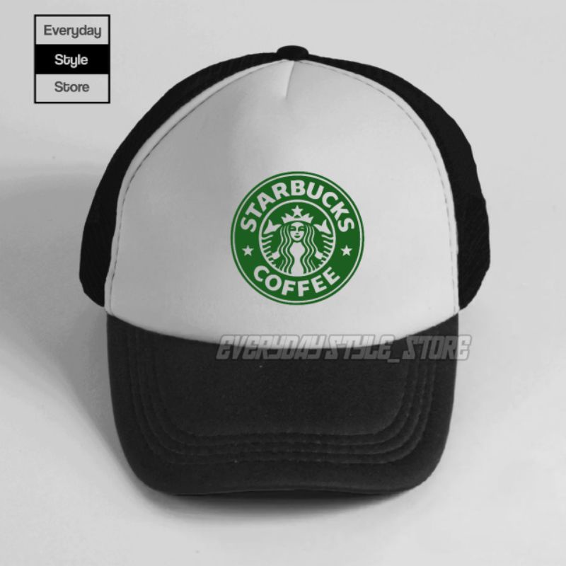 Topi Starbucks Trucker Jaring / Topi Starbucks