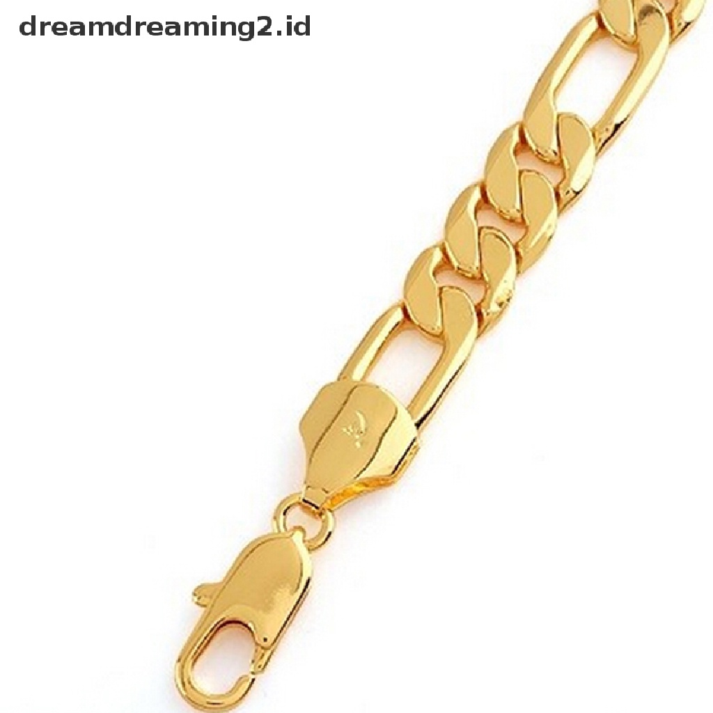 (dream) 2015pria Mode Baru Keren Gelang Emas 18K Perhiasan Pribadi Gelang Rantai.