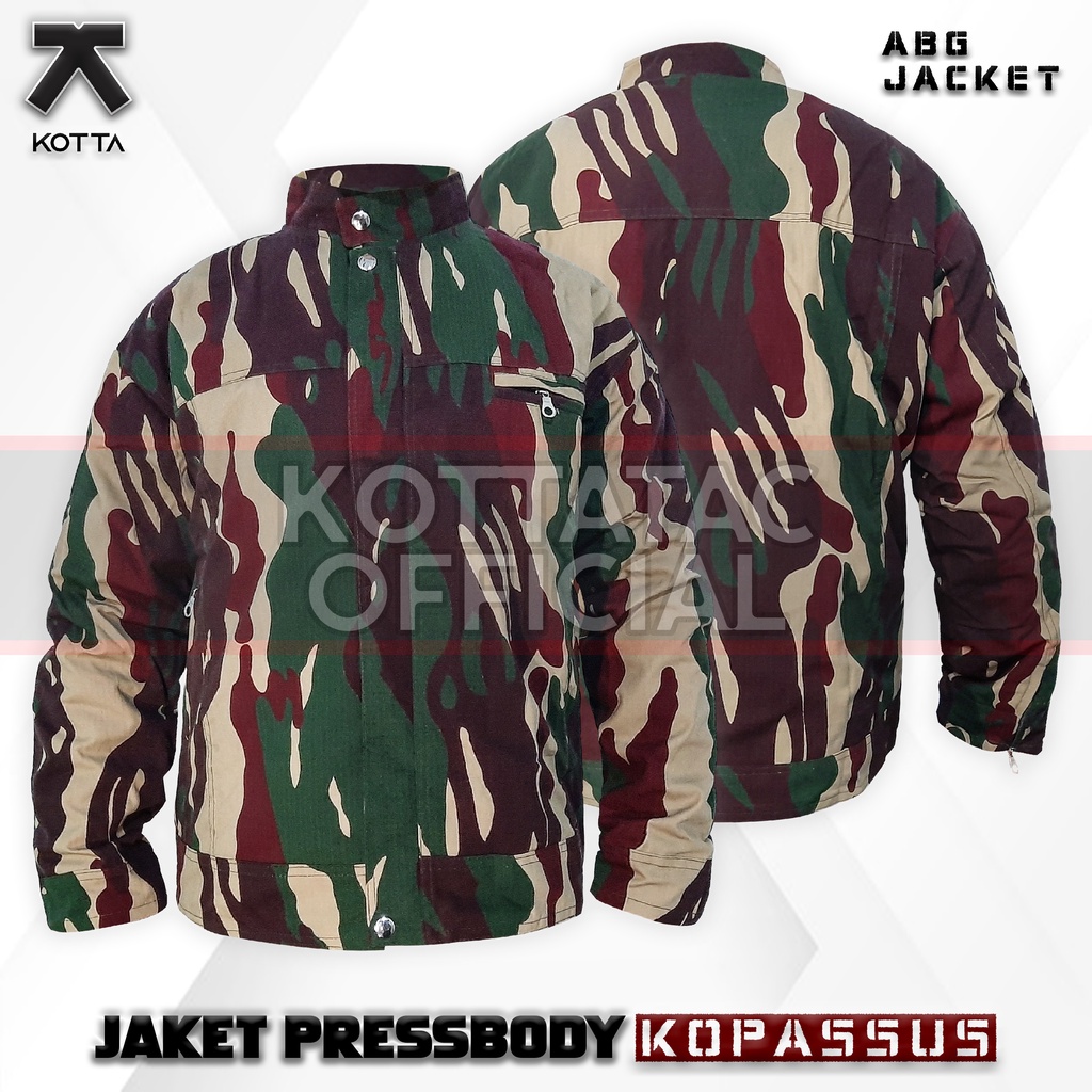 Jaket | Jaket Kopassus Body Press | Jaket Kopasus Body Fit | Jaket Loreng Kopasus | Jaket Mantel