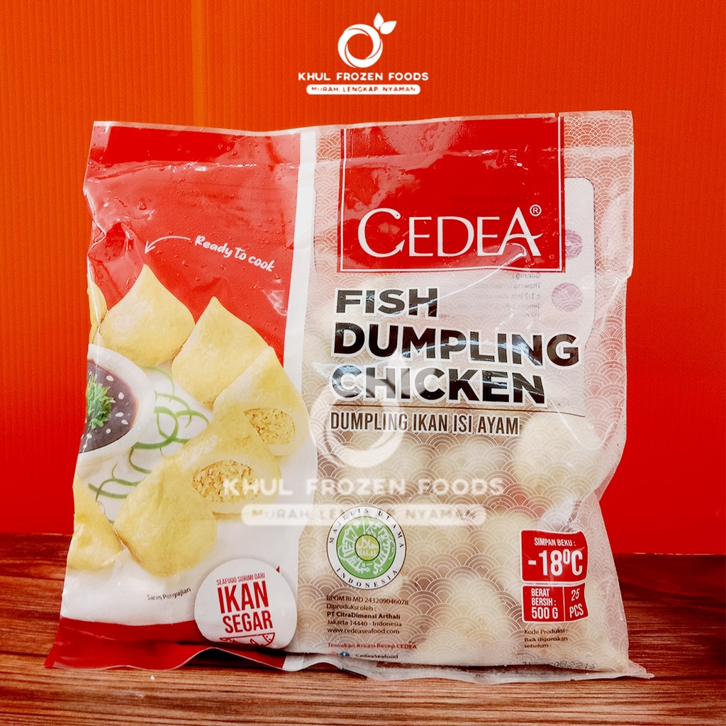 

CEDEA Fish Dumpling Chiken / Dumpling Ikan Isi Ayam [500 gr]