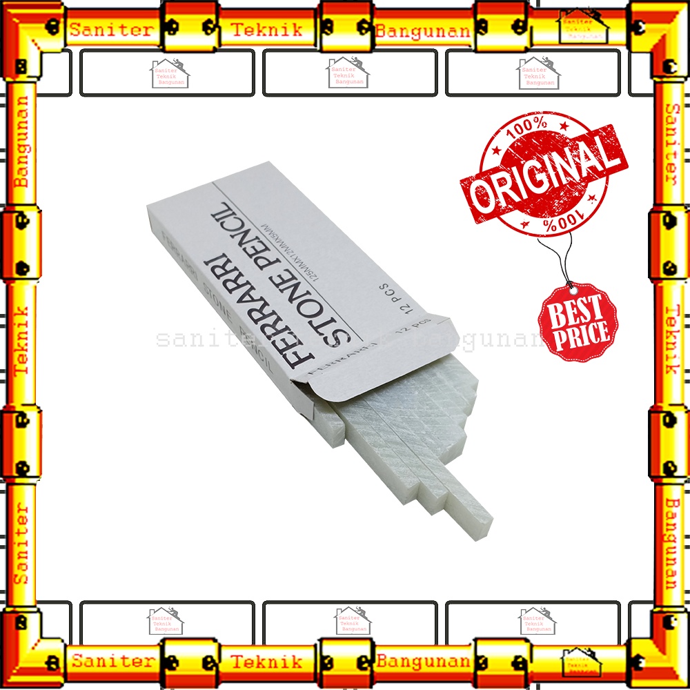 

Kapur Besi Putih Plate Stone Ferrari Pencil Tulis Besi 1 Kotak 12 Pcs