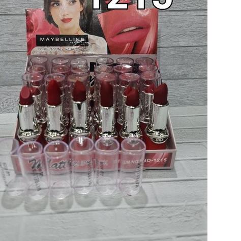 ۩ LUSINAN 12PCS LIPSTIK REVLON MAYBELINE HOLDMORNING NUDE ◙