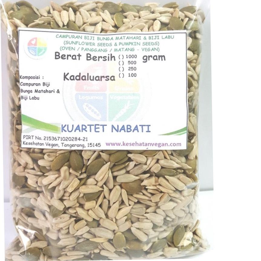 

☁ 500gr Roasted Campuran Biji Labu / Pumpkin Seed & Biji Bunga Matahari / Sunflower Seed - Panggang ➳