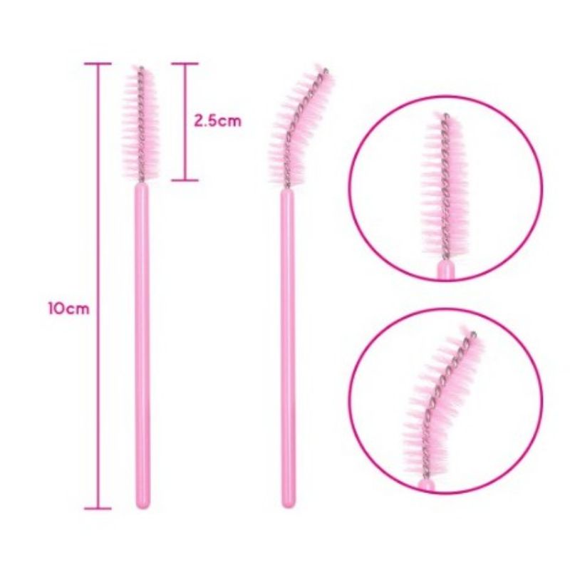 Sisir Kuas Maskar Spoolie Brush Mascara Wand Sikat Eyelash Extention Bulu