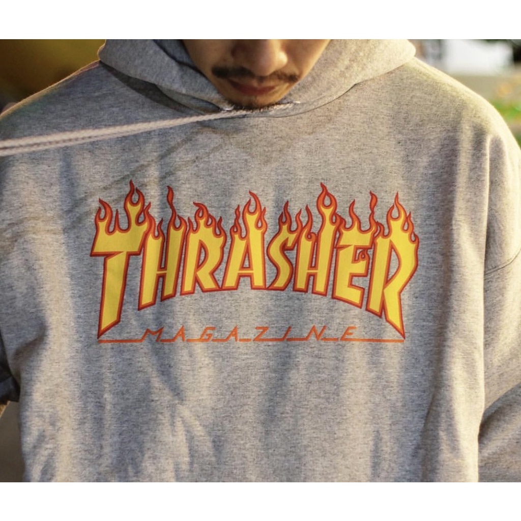 Jaket Hoodie Sweater Thrasher Fulltag&amp;Label - Banyak Varian Warna Best Seller