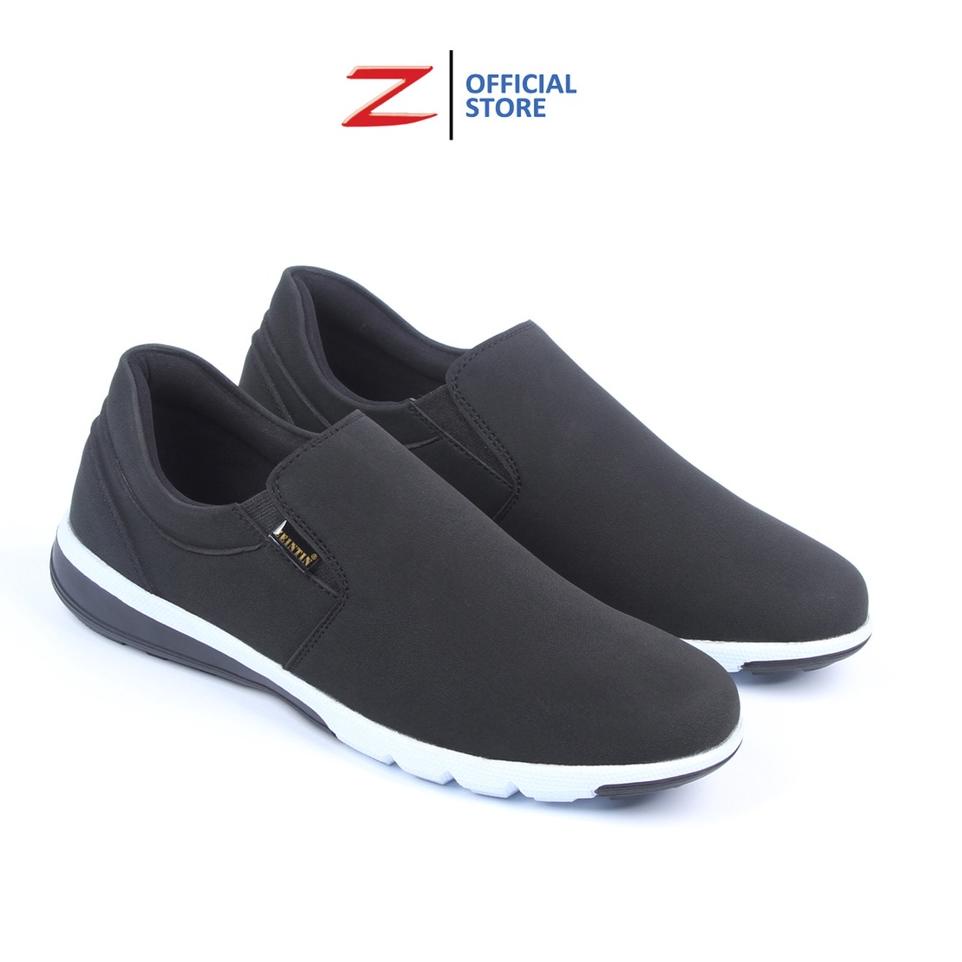 ➢ Zeintin - Sepatu Pria Zeintin Sneaker Hitam Fashion Pria Slip On pria BJ ✸