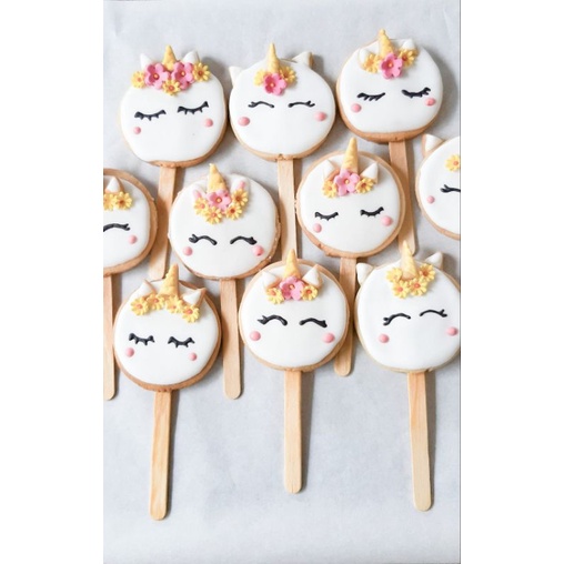 

cookies kukis karakter unicorn bulat