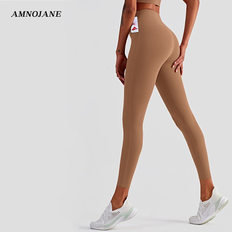 PREORDER Legging Ketat Olahraga Legging Kontrol Perut Gym Yoga Seksi Celana Wanita Melar Lycra Supe 