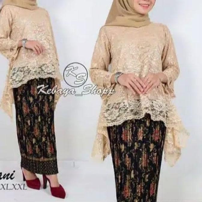 ☛ ATASAN KEBAYA BROKAT JUMBO LD 130/KEBAYA MODERN/KEBAYA WISUDA/BAJU/GAMIS/TUNIK/KEBAYA PESTA/KEBAYA