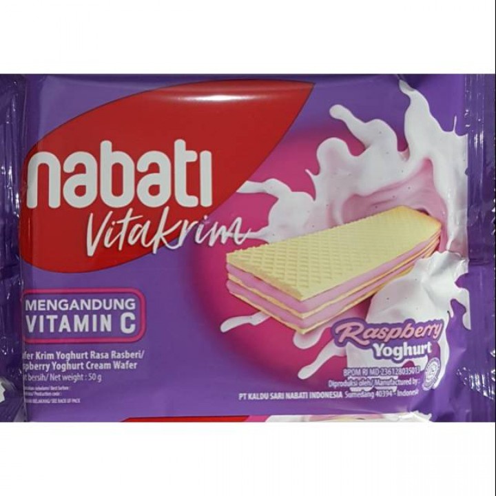 NABATI VITAKRIM RASBERY YOGURT 50GR(60)