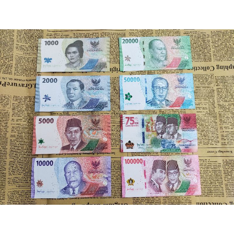 Replika uang rupiah / Uang mainan rupiah pecahan terbaru untuk hiasan mahar bouquet ringbox