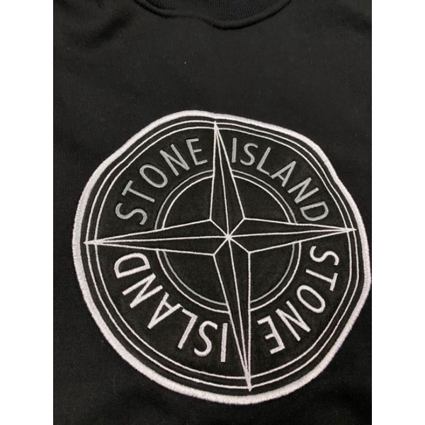 -FRMNSH- CREWNECK STONE ISLAND BORDIR FULL TAG LABEL CASUAL HYPE