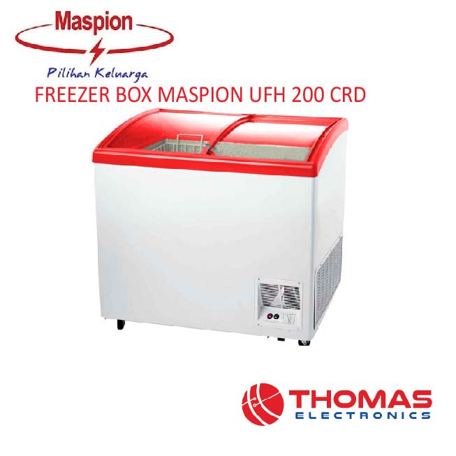 FREEZER BOX MASPION SLIDING KACA UFH 200 UFH200 Garansi Resmi
