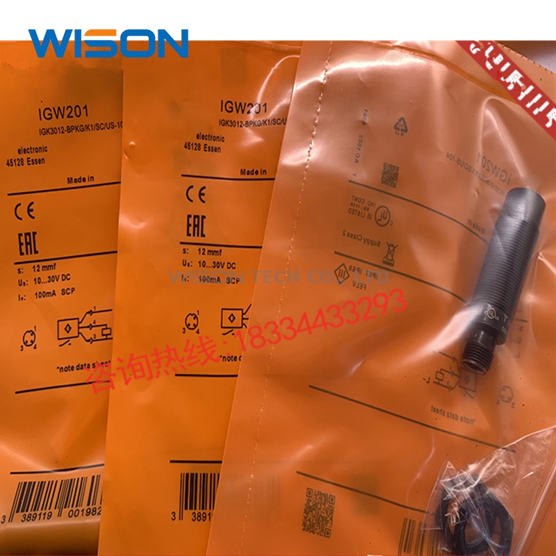 Igw200 IGW201 IGW202 IFW204 IES200 IES201 IEW200 IEW201 IFR200 IGR200 IER20 Inductive proximity switch sensor