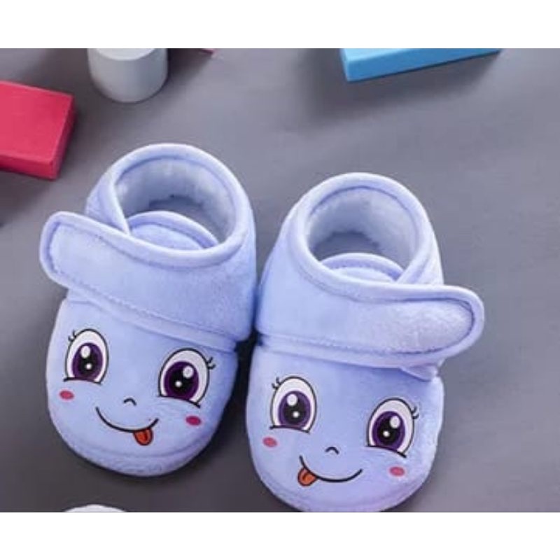 sepatu bayi perempuan/prewalker baby shoes motif senyum 0_12 bln