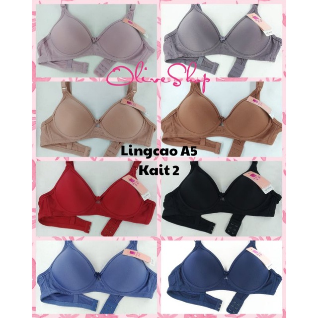 OliveShop ❤ BH BRA WANITA LINGCAO A5 ORIGINAL BUSA TANPA KAWAT IMPORT MURAH BAGUS SEKSI