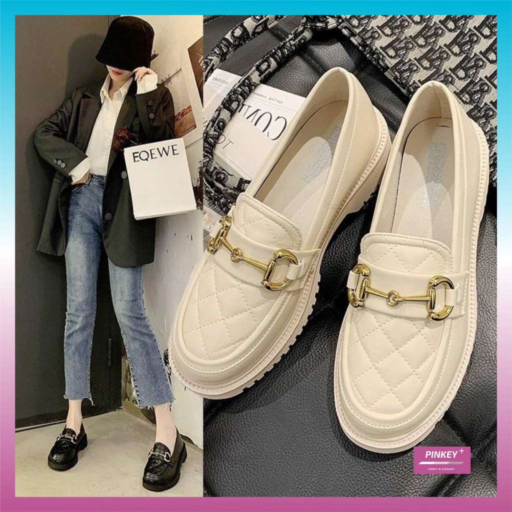 ✅PINKEY P106 Sepatu Docmart / Sepatu Loafers Wanita / Sepatu Wanita Mary Janes Import Premium Quality