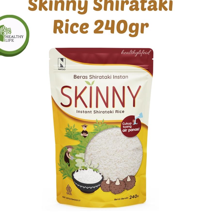 

۝ Natgo Skinny Shirataki Rice 240gr / Beras Shirataki / Beras Porang Skinny Cocok Untuk Diet ✺