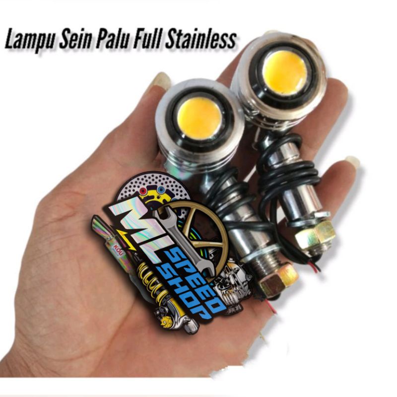 LAMPU RETING RITING SEN SEIN MODEL PALU LED SATINLESS LAMPU SEIN PALU BULAT RETENG PALU BULAT LED FU