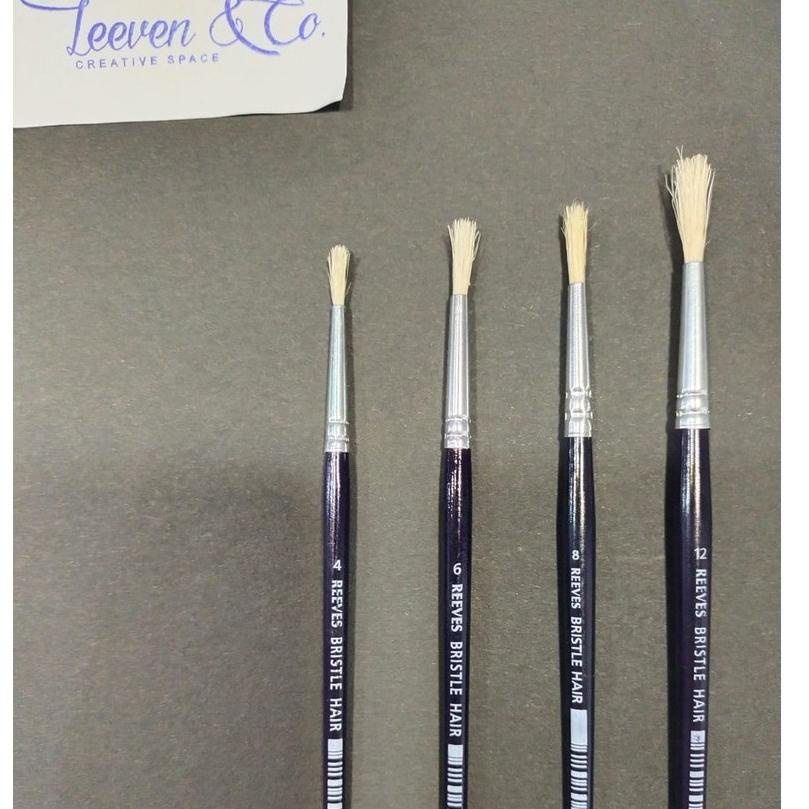 

D77 REEVES BRUSH BRISTLE ROUND / KUAS BRISTLE LANCIP RESTOCK ヒ