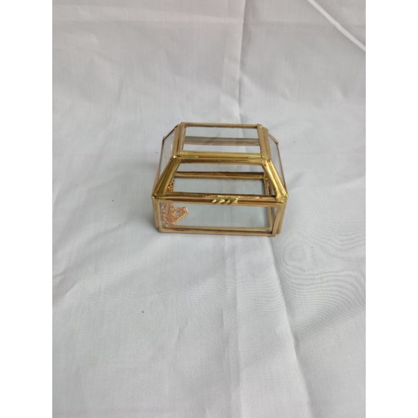 kotak cincin ] ringbox terranium ] ringbear mini segi 4 UK.8x6x6