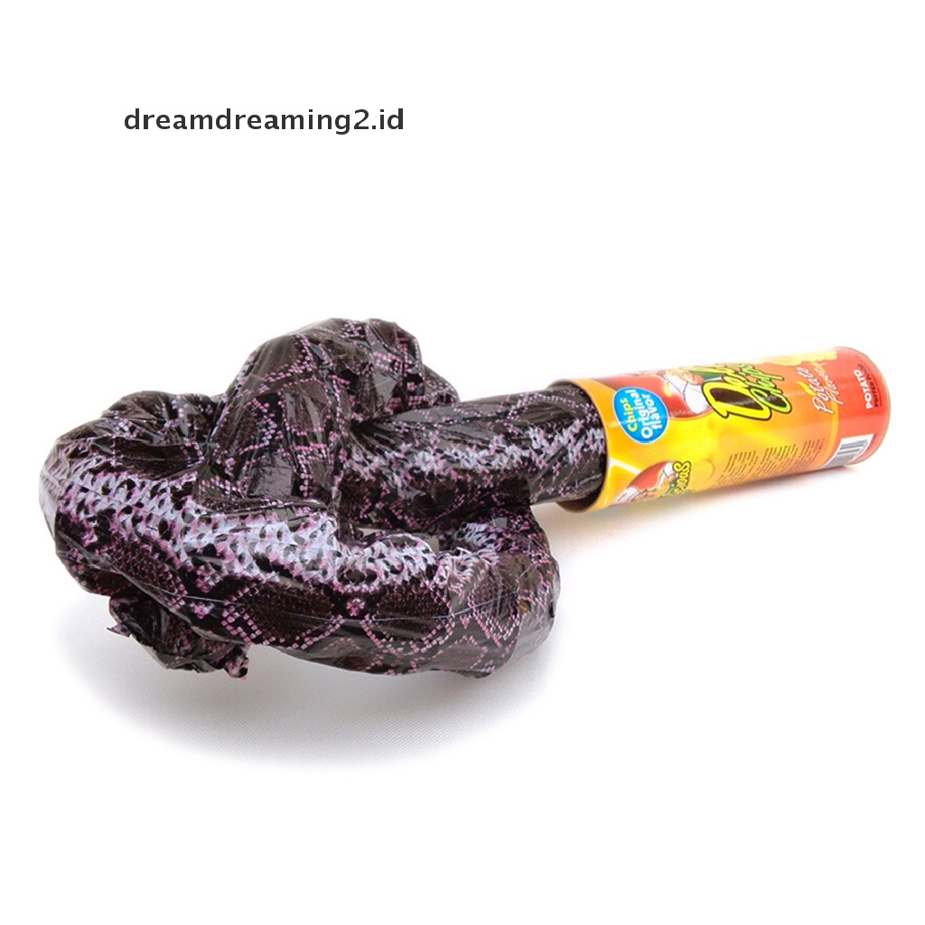 (dream) 1pcs Trick Potato Chip Dapat Novelty Canda Prank Jump Snake Mainan Rumit Lucu.