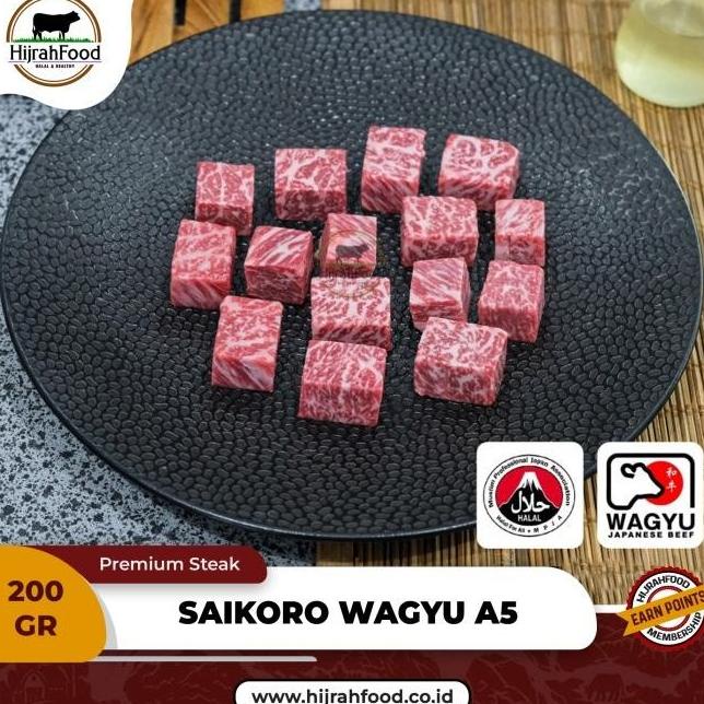 

TERBAIK SAIKORO JAPANESE WAGYU A5 KAGOSHIMA BEEF CUBES | SATSUMA GYU H65464UJ