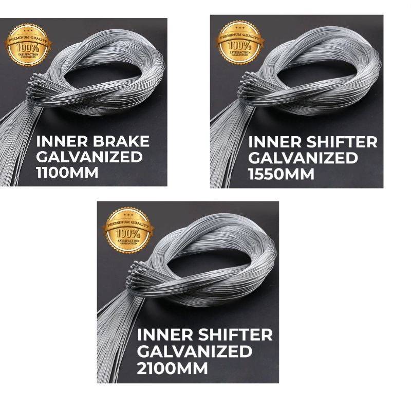 Kawat Inner Front Rear Shifter Sepeda Galvanized Rear 2100MM 2.1 Meter