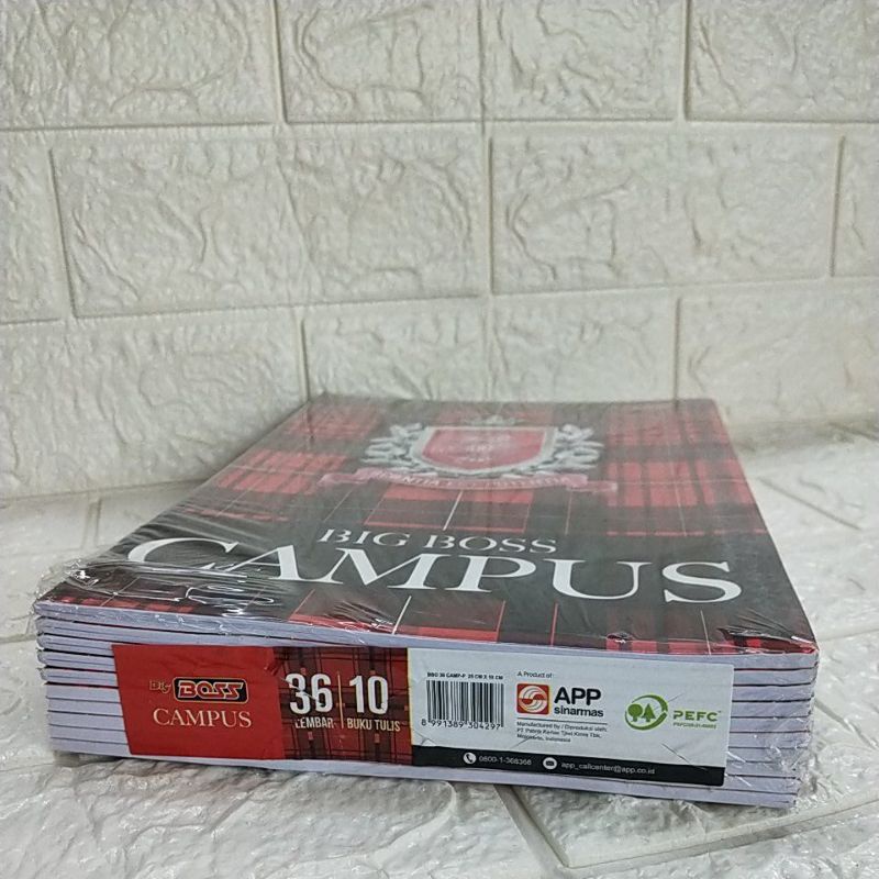 

BUKU TULIS BIG BOSS CAMPUS 36 lembar (1 PAK 10 BUKU)