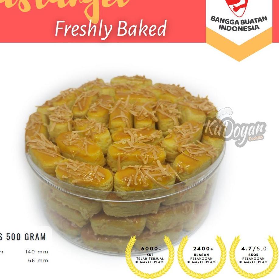 

✥ Kue Kastengel Keju Home-made 500 gram 1/2 kg Kudoyan ✈