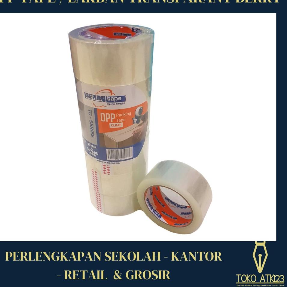 

L81 OPP Tape / Isolasi Plakban / Lakban Bening Merk Berry 48mm PRODUK KEREN ➴