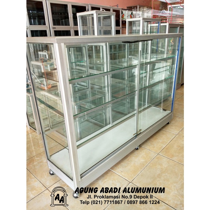Terlaris Etalase Kaca 1.5 Meter