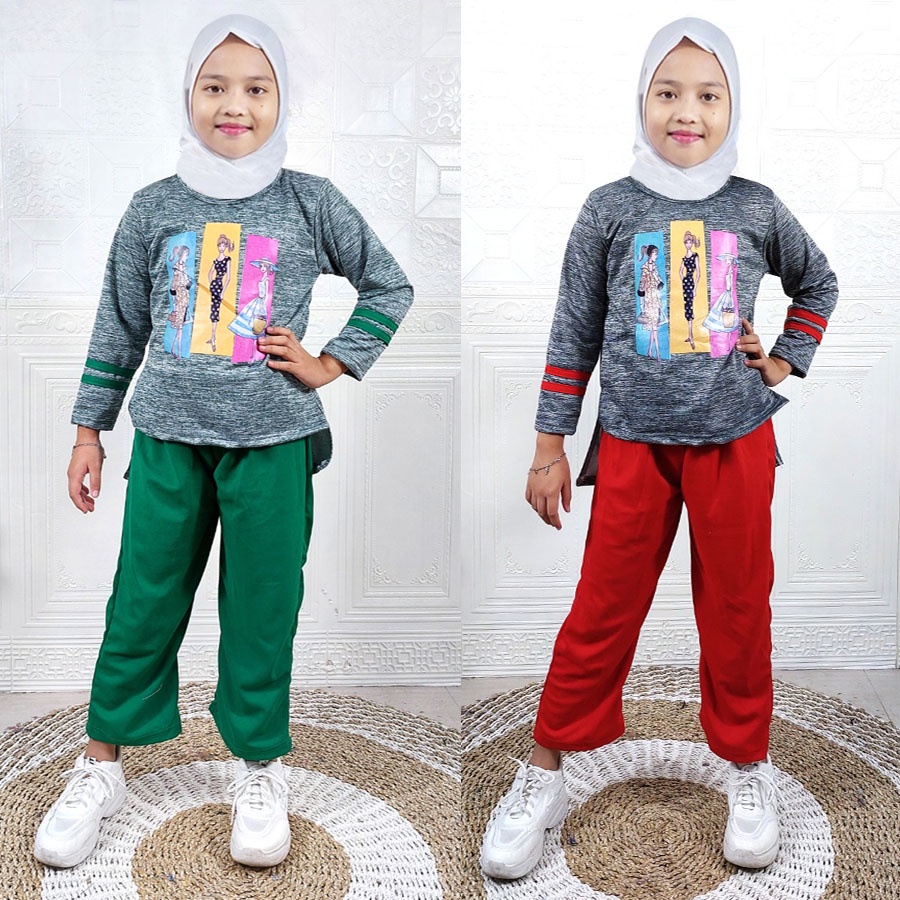 BESTY BILQIS ANAK WENDA SET BAJU DAN CELANA PANJANG GL FASHION