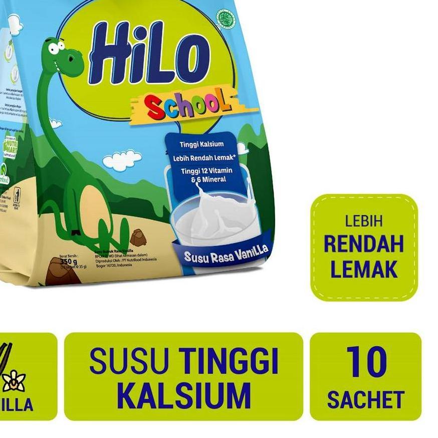 

12.12 ✨SALE✨ HiLo School Susu Vanilla Gusset 350 gram (10 Sachet) - Susu Tinggi Kalsium grosir