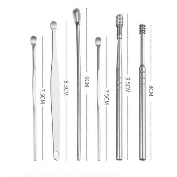 Alat Pembersih Telinga 5in1 Stainless Steel