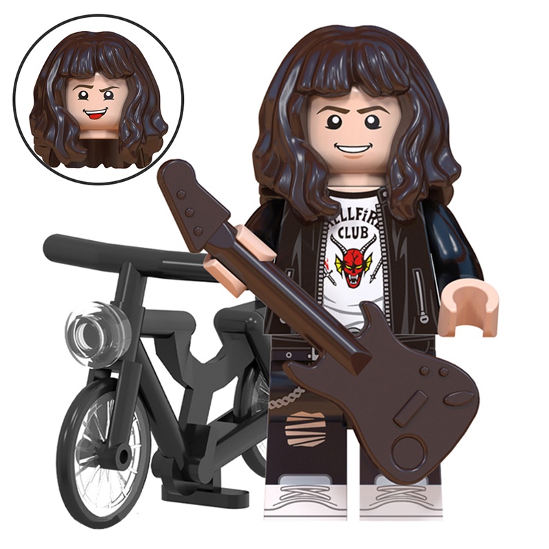 Stranger Things Minifigures Mainan Hadiah Mike Dustin Vecna Lucas Sinclair Eddie Munson Sebelas Angka Mini LG1007