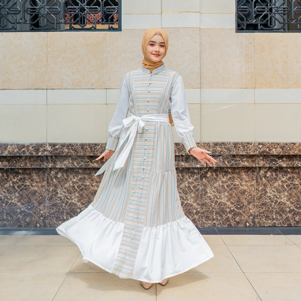 TUNIQUE | Jolie  Gamis - RAYA SERIES | Gamis Panjang Wanita Cantik Kekinian Terbaru | Gamis Remaja D