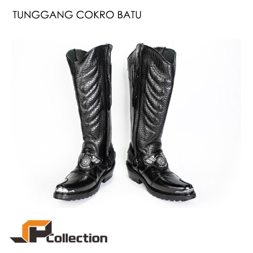TUNGGANG COKRO BATU POLANTAS Sepatu Polisi Lalu Lintas Polantas Patwal BM Kulit ASLI