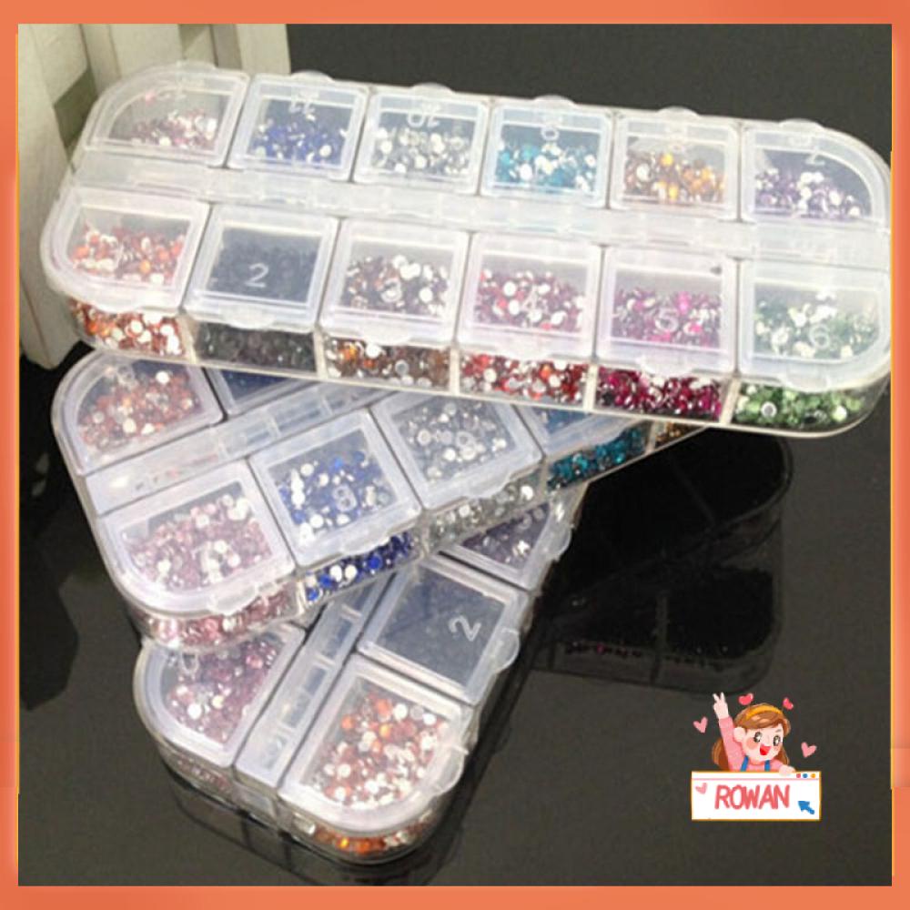 R-flower 3600Pcs Nail Art new Glitter Manicure Dekorasi Tips Akrilik