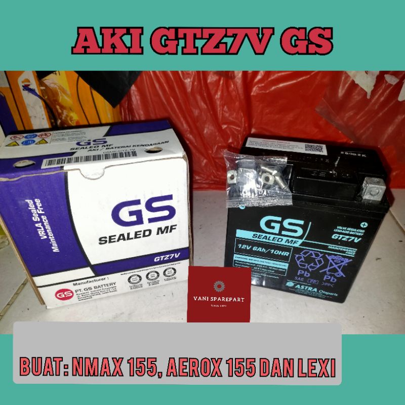 AKI GTZ7V GS N MAX 155 AEROX 155 LEXI ORIGINAL GS