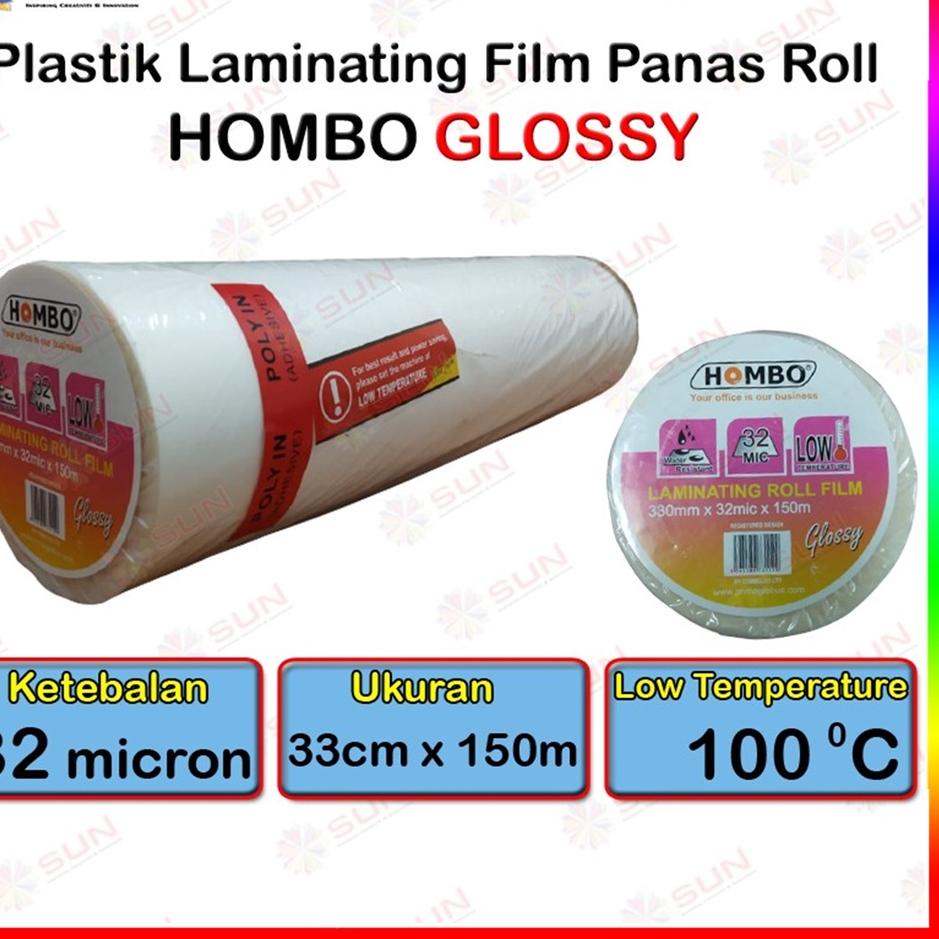 

Dapatkan Promo Plastik Laminating Panas Roll Hombo 32 micron 33 cm x 150 m Glossy / Doff Low Temperature ( untuk mesin Laminating laminasi panas roll )