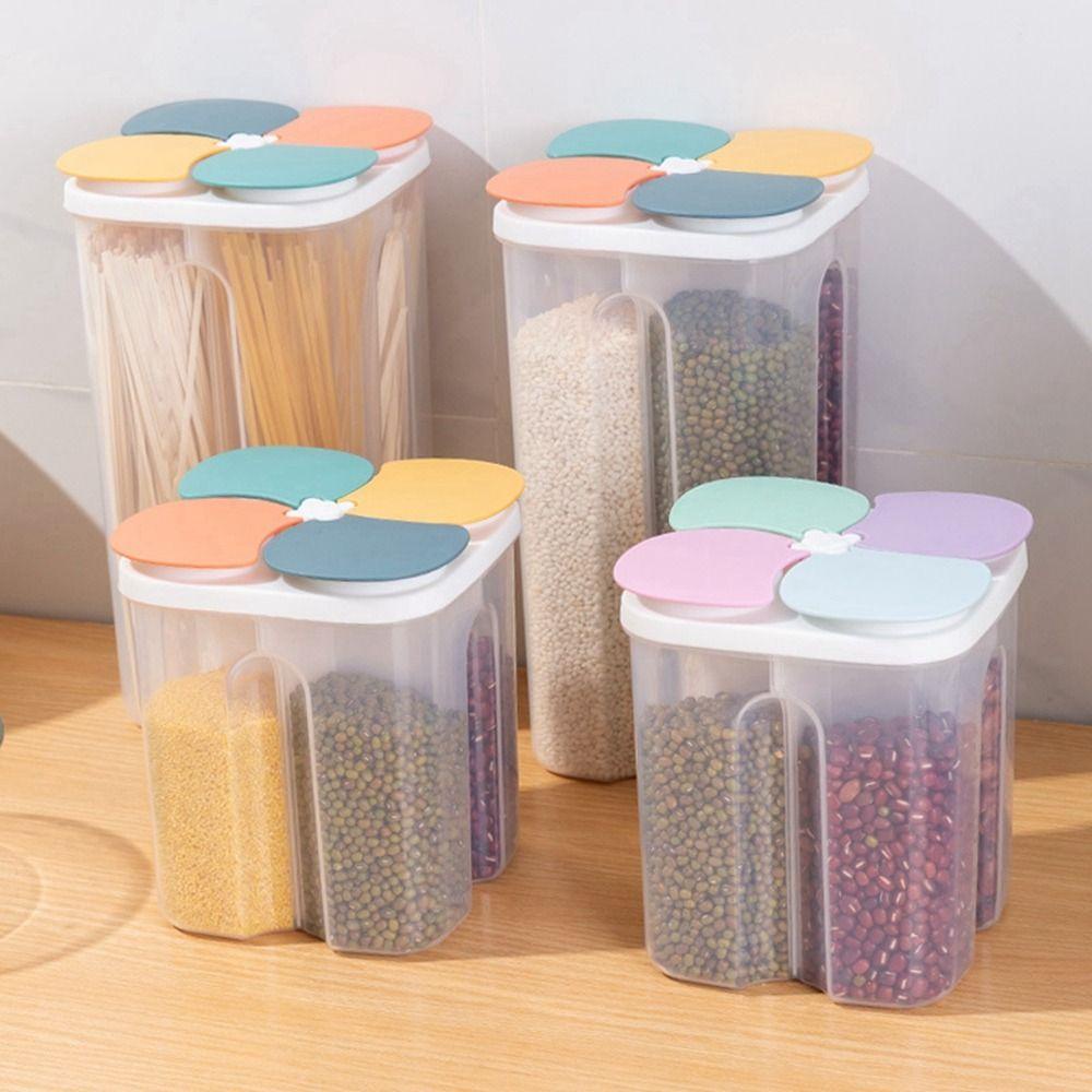 Rebuy Storage Box Waterproof 1Pcs Sealed for Multigrain Tea Kaleng Moisture Proof Keep Fresh Grain Storage Tank