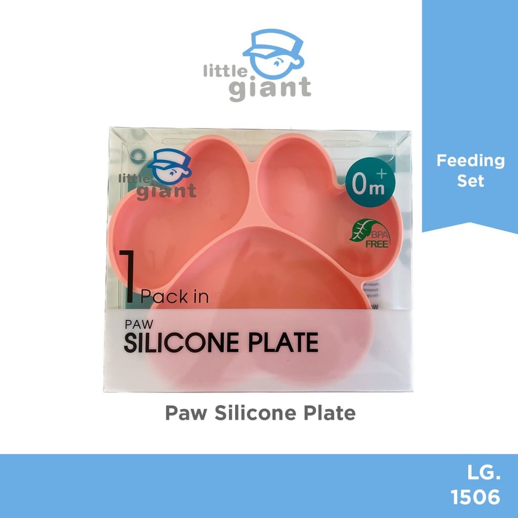 Little Giant LG1506 Paw Silicone Plate ( PK-1 ) - Tempat Makan Bayi