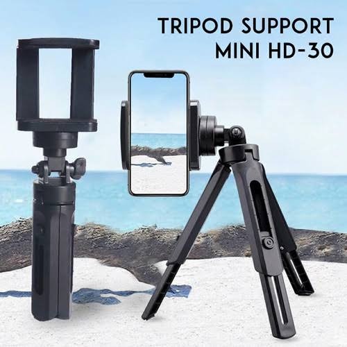 Tripod Support Mini HD30 With Holder Untuk Hanphone Kamera