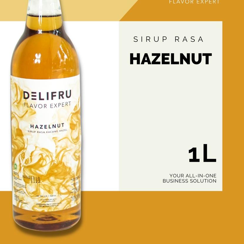 

✫ Hazelnut Syrup Delifru 1 Liter - Sirup Hazelnut Premium ✴