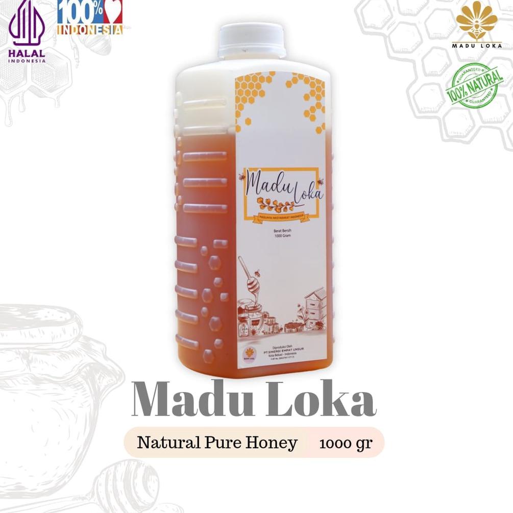 

(Terbaik) Madu Murni Asli - Madu Loka 1kg (Manis) Natural Pure Honey .,.,