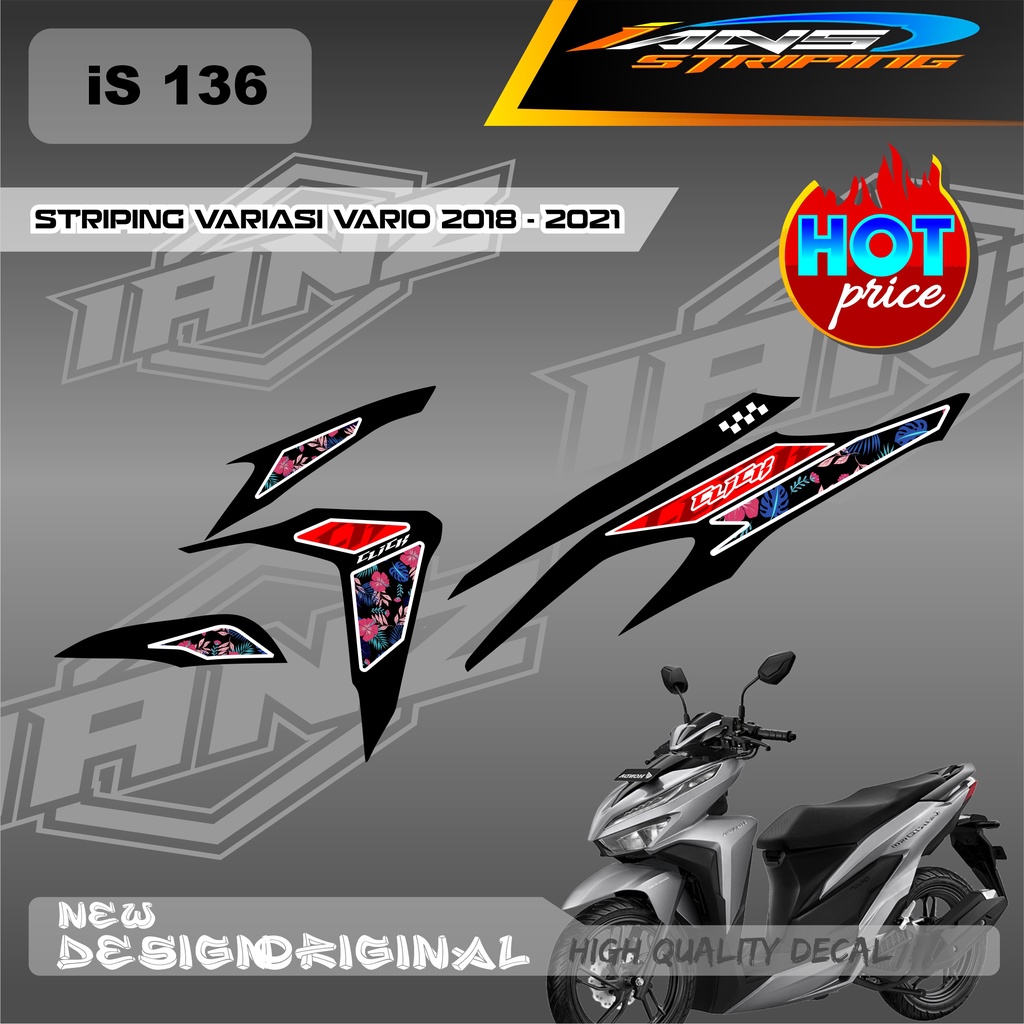 NEW DECAL STRIPING VARIO Led Vario 150 BAHAN HOLOGRAM / NON HOLOGRAM IS136