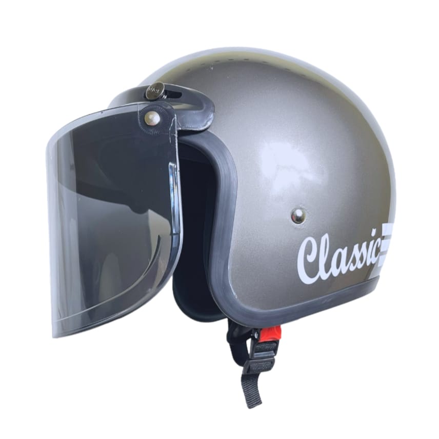 Helm Bogo Dewasa SNI Full Leher Retro Classic Pria Wanita
